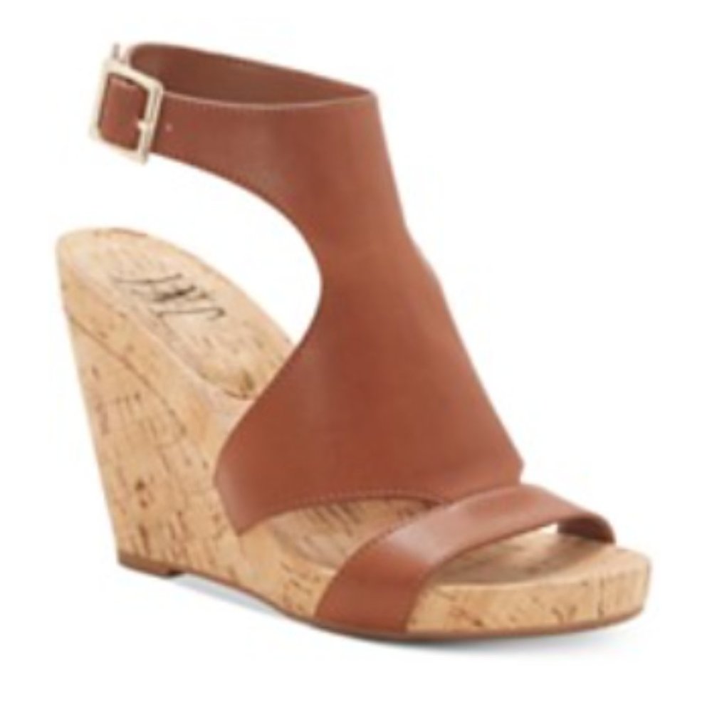 Macy's INC Lizanne Cognac Wedge Sandal
